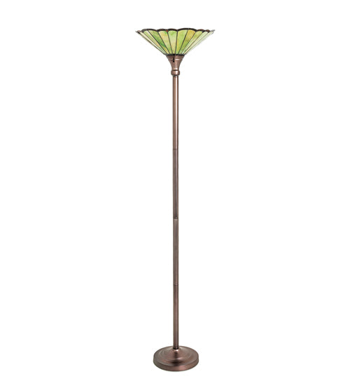 Meyda Tiffany Lighting 255048 Caprice One Light Floor Lamp Lamp Bronze / Dark