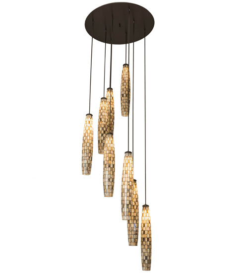 Meyda Tiffany Checkers 255204 Pendant Light - Timeless Bronze