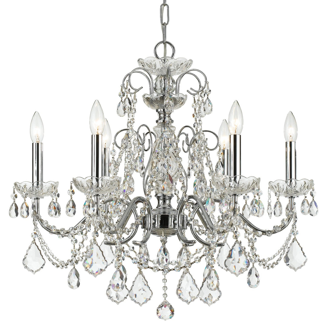 Crystorama Imperial 3226-CH-CL-SAQ Chandelier Light - Polished Chrome