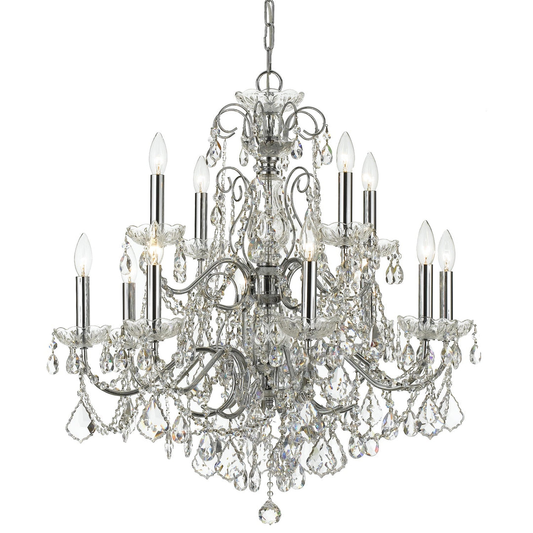 Crystorama Imperial 3228-CH-CL-SAQ Chandelier Light - Polished Chrome