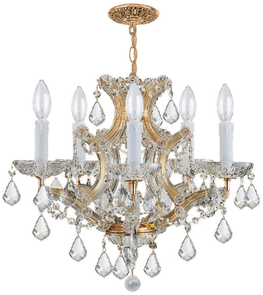 Crystorama Maria Theresa 4405-GD-CL-MWP Chandelier Light - Gold