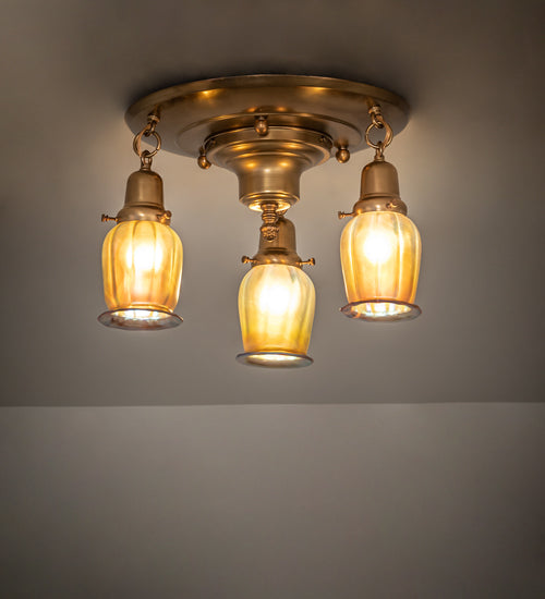 Meyda Tiffany Revival 255378 Ceiling Light - Polished Brass