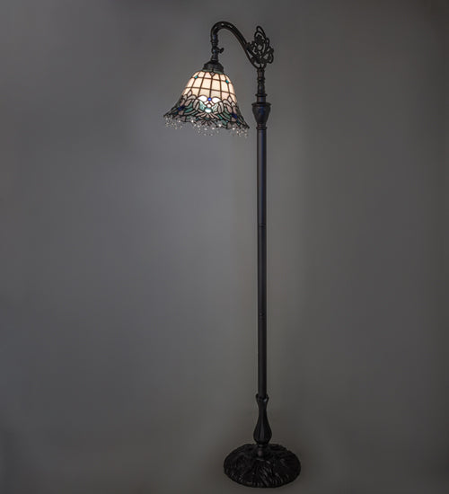 Meyda Tiffany Lighting 255705 Angelica One Light Floor Lamp Lamp Bronze / Dark