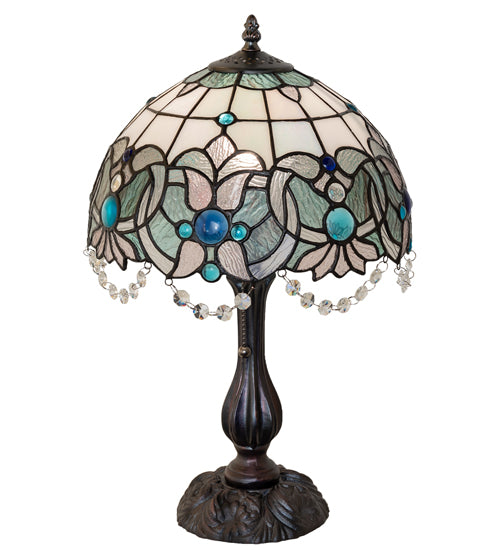 Meyda Tiffany Lighting 255710 Angelica One Light Table Lamp Lamp Bronze / Dark