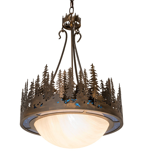 Meyda Tiffany Tall Pines 256060 Pendant Light - Antique Copper