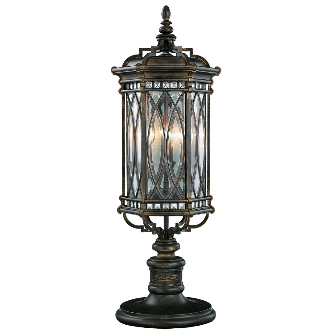 Fine Art Lighting 611283ST Warwickshire Three Light Outdoor Pier/Post Mount Outdoor Bronze / Dark