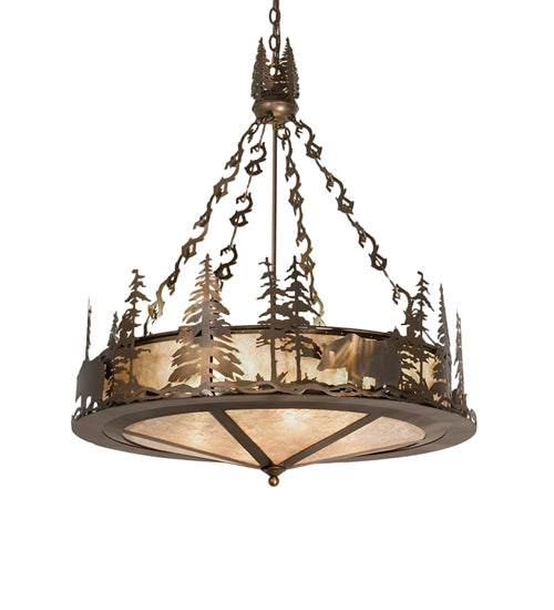 Meyda Tiffany Bear At Lake 256362 Pendant Light - Antique Copper