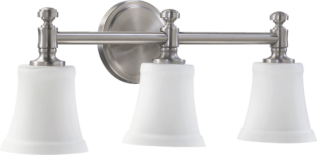 Quorum Rossington 5122-3-65 Bath Vanity Light 22 in. wide - Satin Nickel