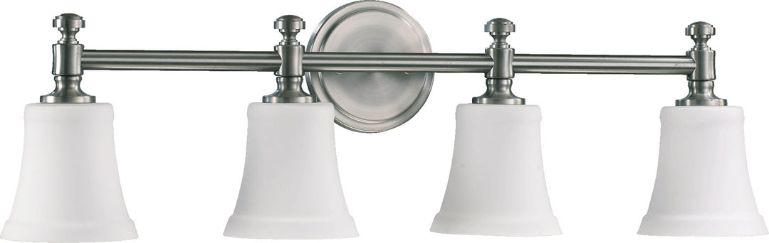 Quorum Rossington 5122-4-65 Bath Vanity Light 30 in. wide - Satin Nickel