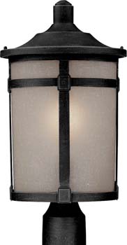 Artcraft Lighting AC8643BK St. Moritz One Light Outdoor Post Mount Outdoor Black