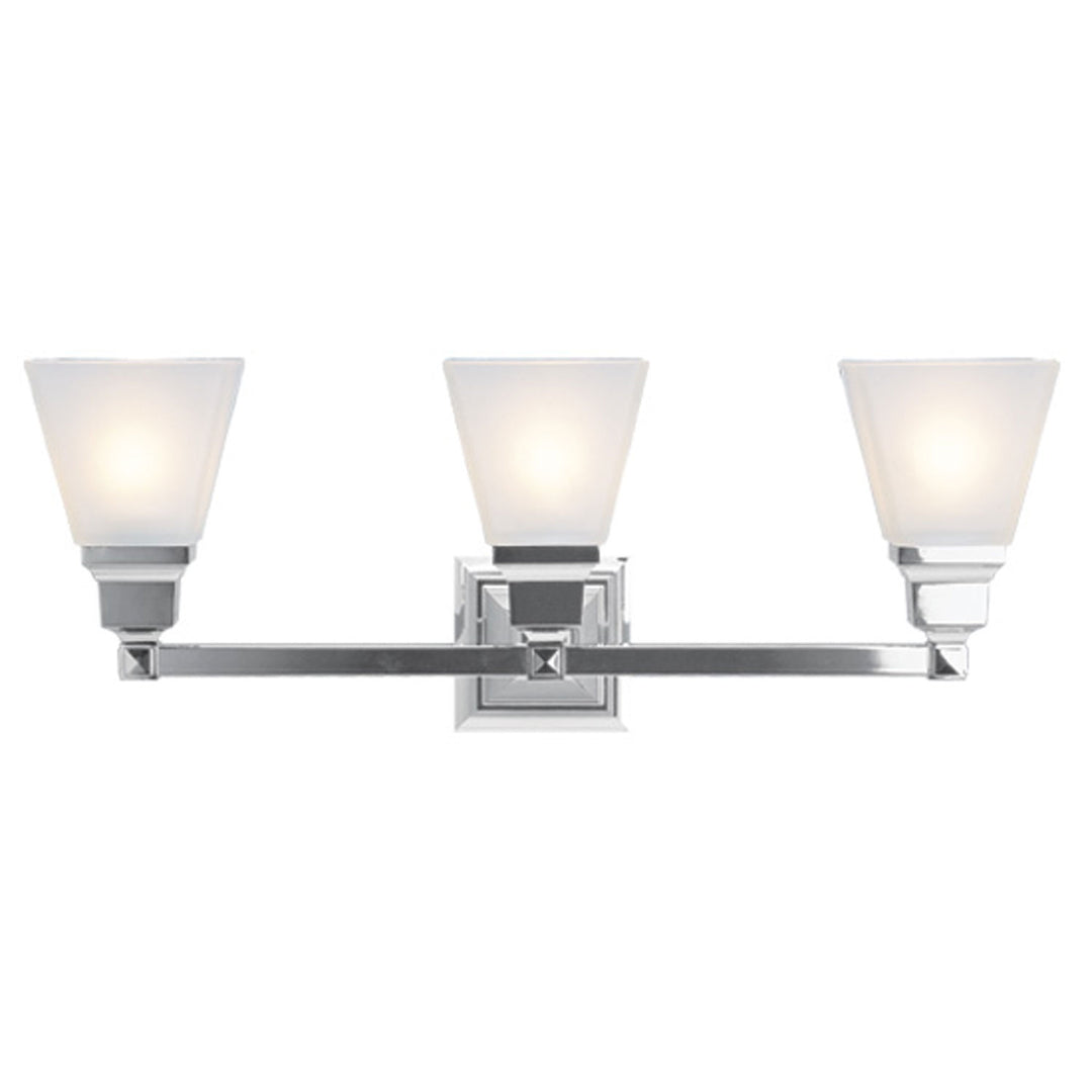 Livex Mission 1033-05 Bath Vanity Light 26 in. wide - Polished Chrome