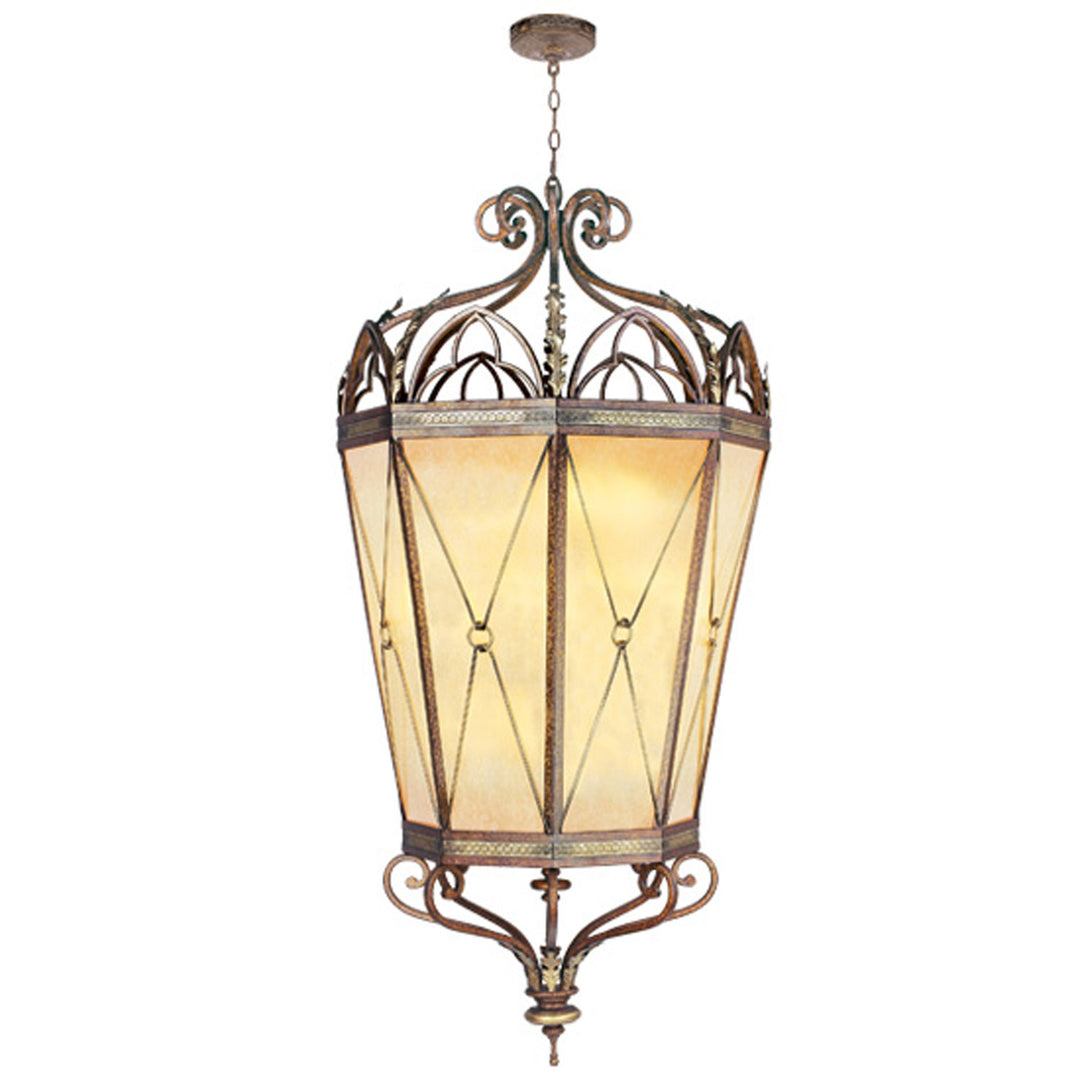 Livex Bristol Manor 8838-64 Pendant Light - Palacial Bronze w/Gilded