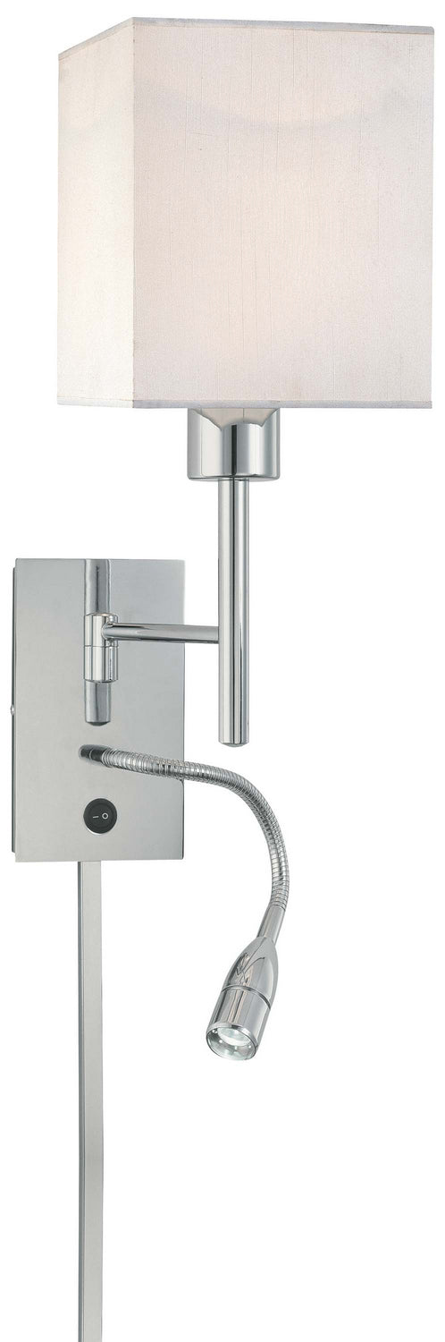 George Kovacs Lighting P477-077 George's Reading Room Led Swing Arm Wall Lamp Lamp Chrome