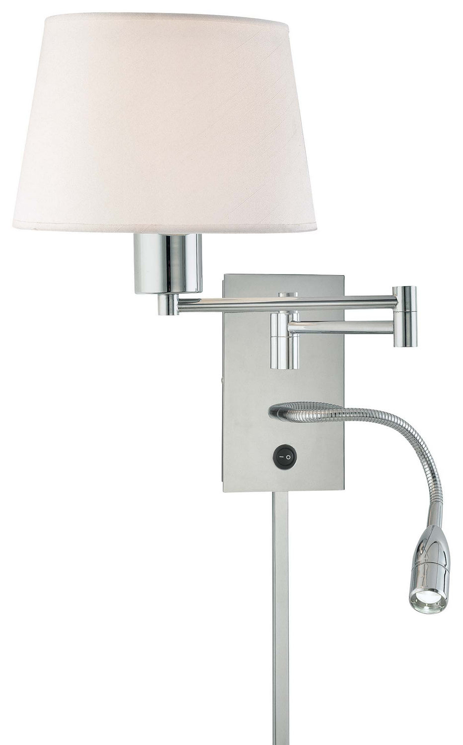 George Kovacs Lighting P478-077 George's Reading Room Led Swing Arm Wall Lamp Lamp Chrome