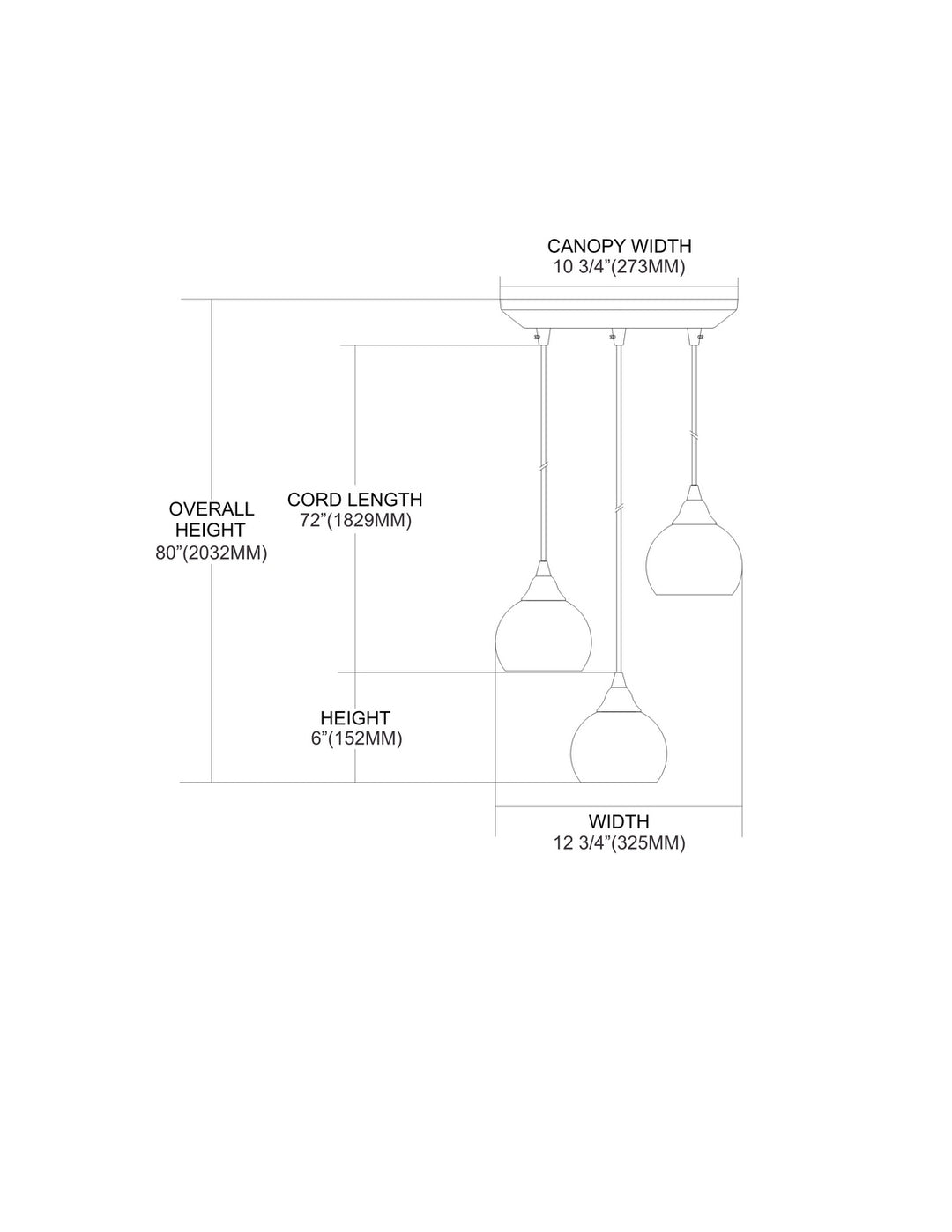 Elk Mela 101-3MT Pendant Light - Satin Nickel