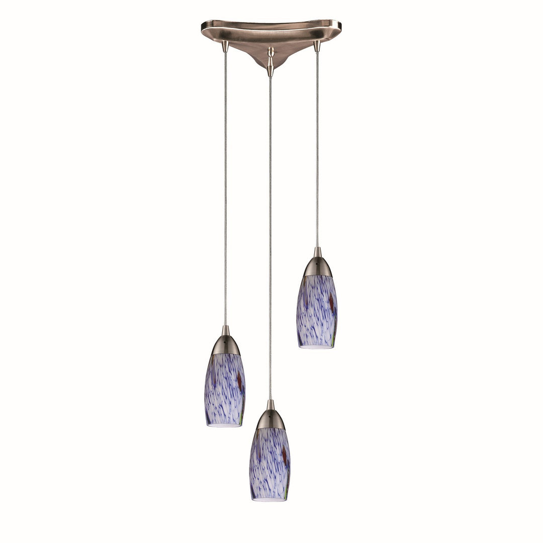 Elk Milan 110-3BL Pendant Light - Satin Nickel