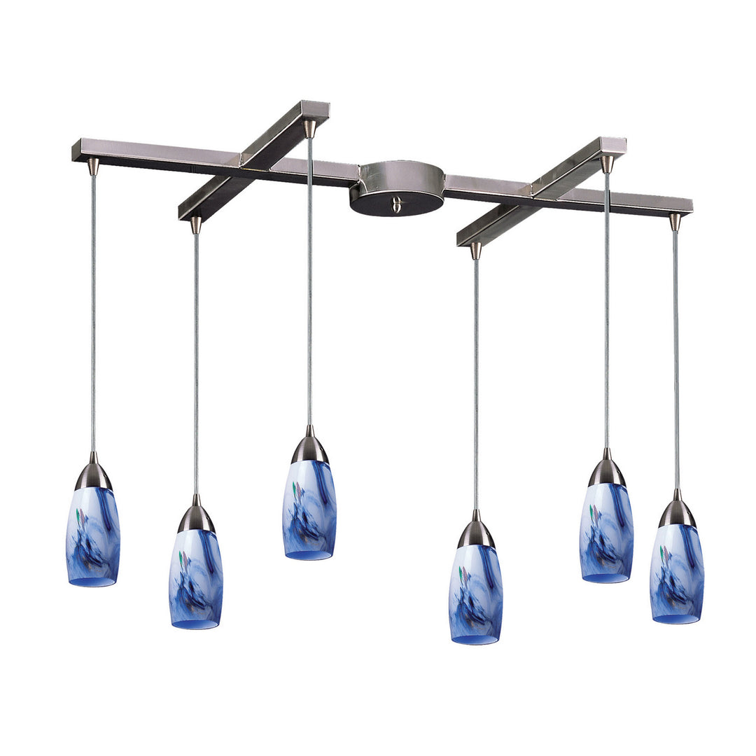 Elk Milan 110-6MT Pendant Light - Satin Nickel