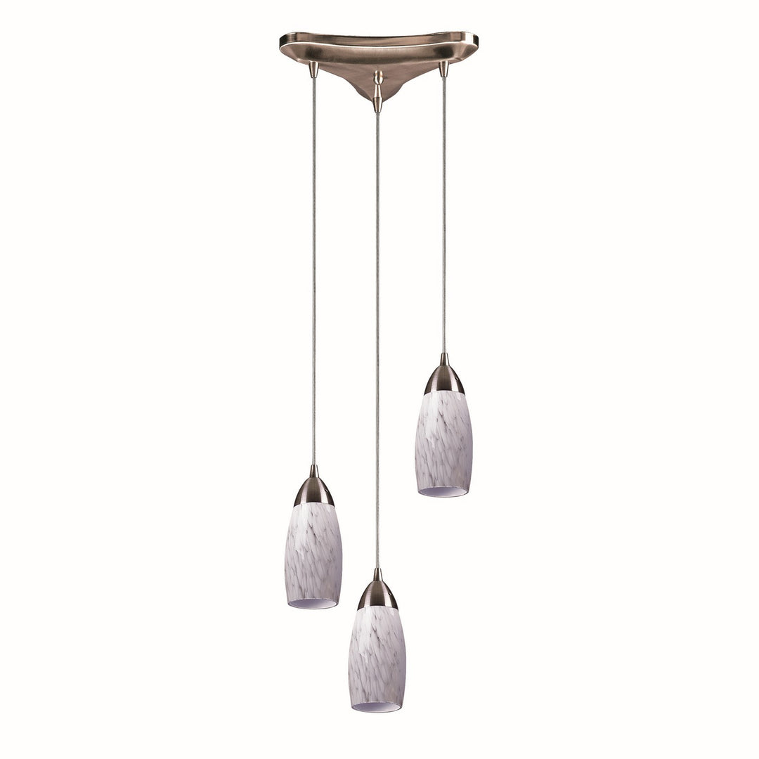 Elk Milan 110-3SW Pendant Light - Satin Nickel