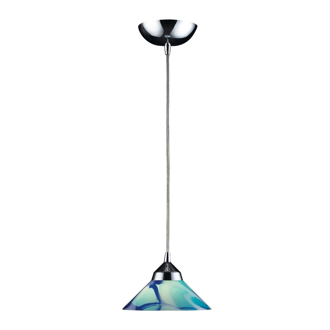 Elk Refraction 1477/1CAR Pendant Light - Polished Chrome