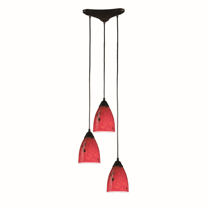 Elk Classico 406-3FR Pendant Light - Dark Rust