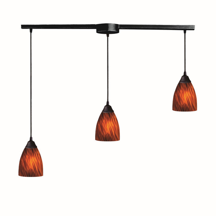 Elk Classico 406-3L-ES Pendant Light - Dark Rust
