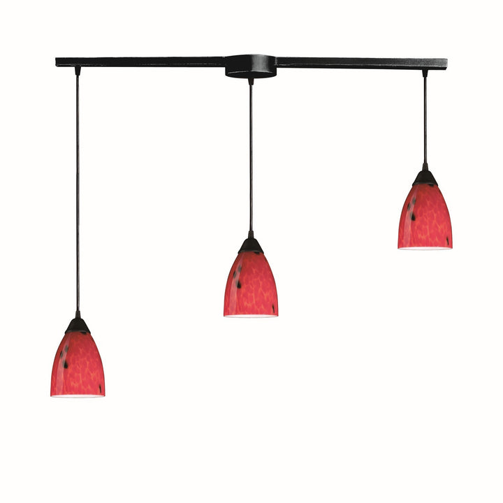 Elk Classico 406-3L-FR Pendant Light - Dark Rust
