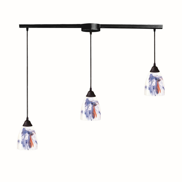 Elk Classico 406-3L-MT Pendant Light - Dark Rust