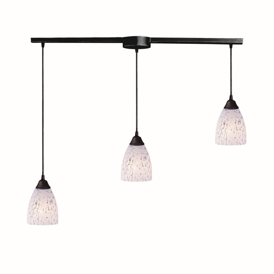 Elk Classico 406-3L-SW Pendant Light - Dark Rust