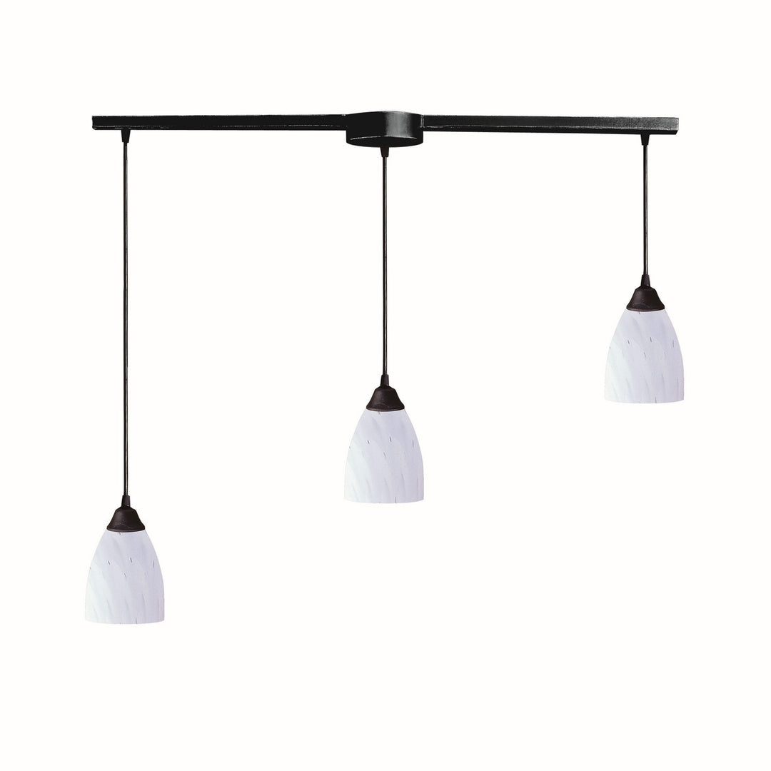 Elk Classico 406-3L-WH Pendant Light - Dark Rust