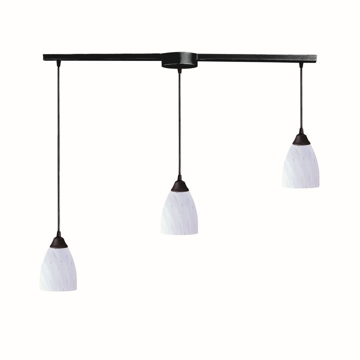 Elk Classico 406-3L-WH Pendant Light - Dark Rust