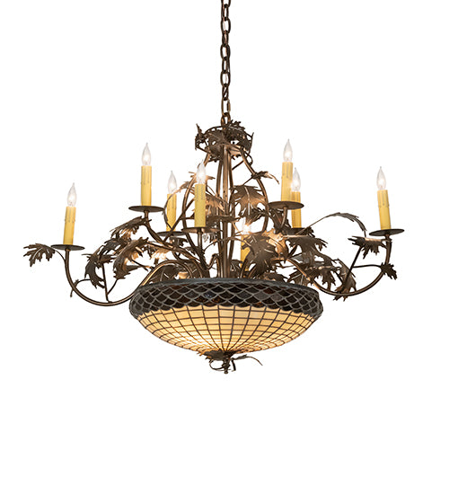 Meyda Tiffany Greenbriar Oak 259045 Ceiling Light - Antique Copper