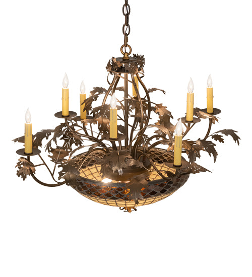 Meyda Tiffany Greenbriar Oak 259045 Ceiling Light - Antique Copper