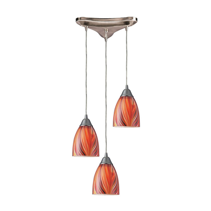 Elk Arco Baleno 416-3M Pendant Light - Satin Nickel