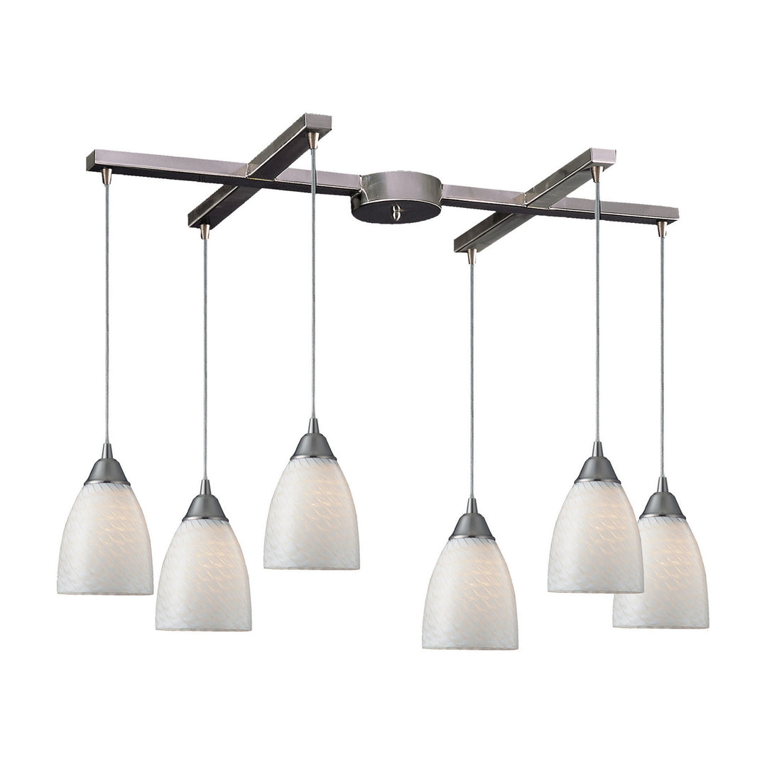 Elk Arco Baleno 416-6WS Pendant Light - Satin Nickel