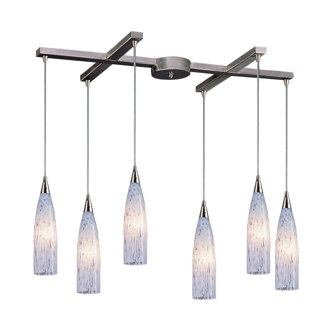 Elk Lungo 501-6SW Pendant Light - Satin Nickel