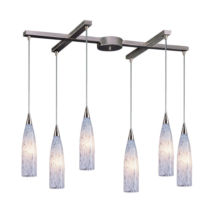 Elk Lungo 501-6SW Pendant Light - Satin Nickel