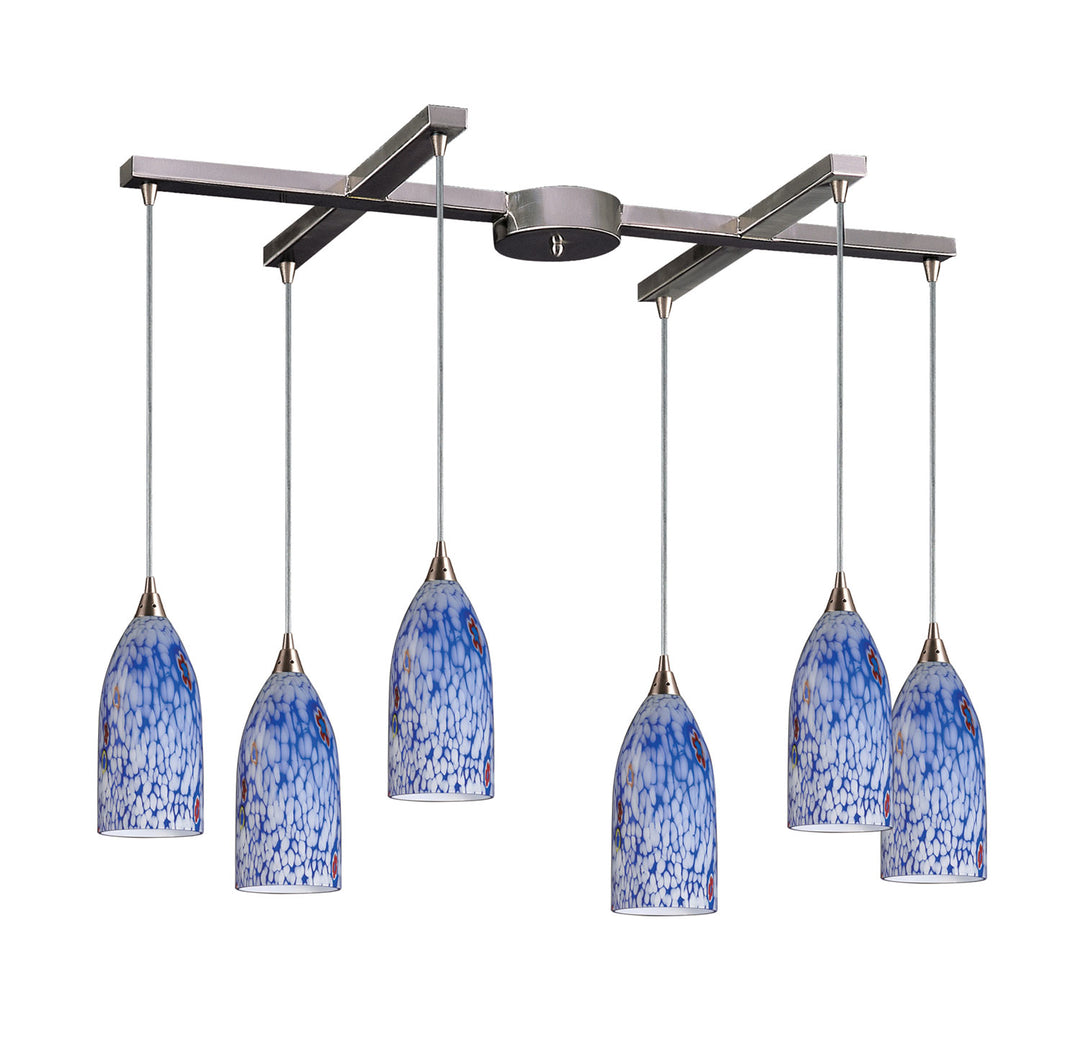 Elk Verona 502-6BL Pendant Light - Satin Nickel