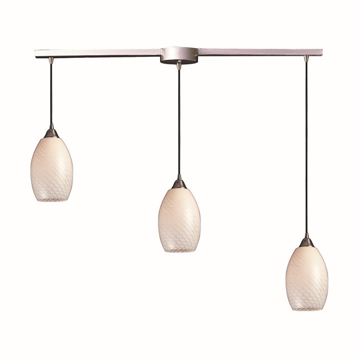 Elk Mulinello 517-3L-WS Pendant Light - Satin Nickel