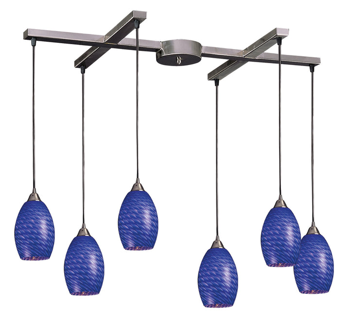 Elk Mulinello 517-6S Pendant Light - Satin Nickel