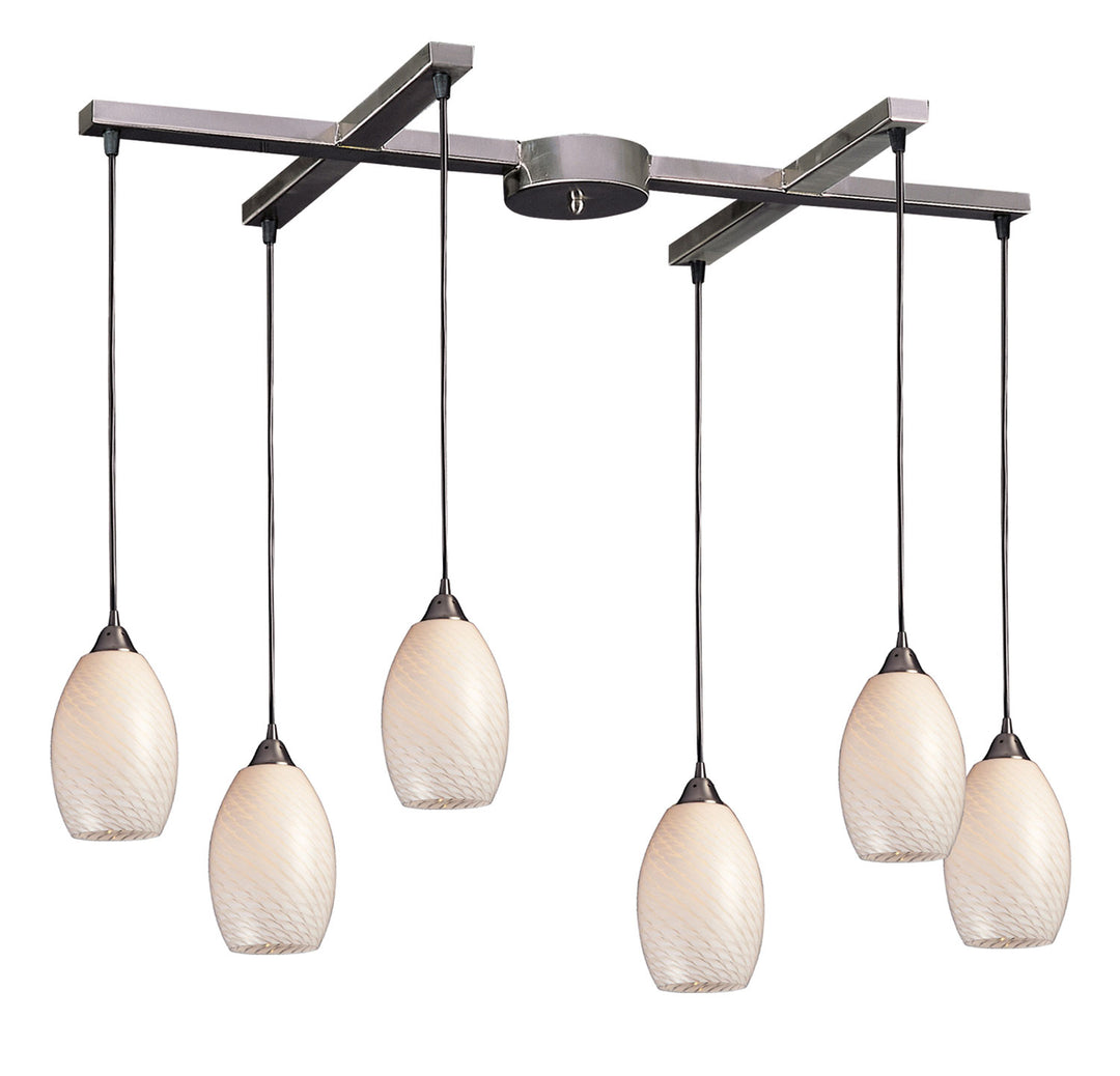 Elk Mulinello 517-6WS Pendant Light - Satin Nickel
