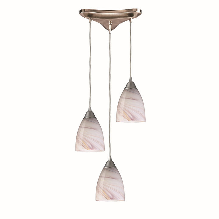 Elk Pierra 527-3CR Pendant Light - Satin Nickel