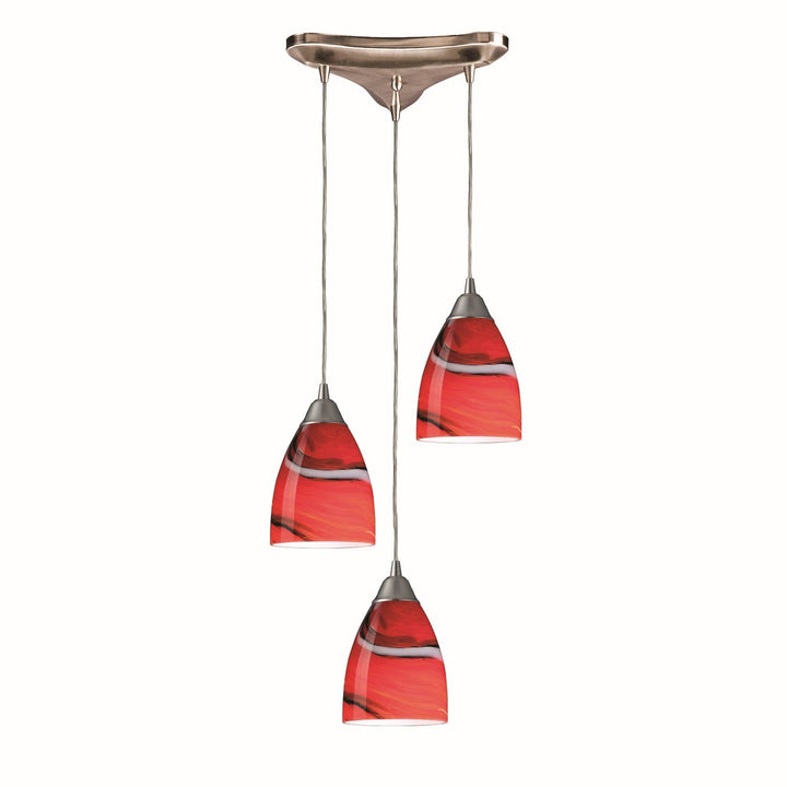 Elk Pierra 527-3CY Pendant Light - Satin Nickel