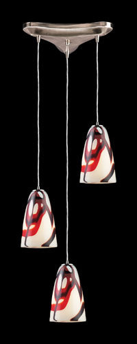Elk Fuego 541-3CRW Pendant Light - Satin Nickel