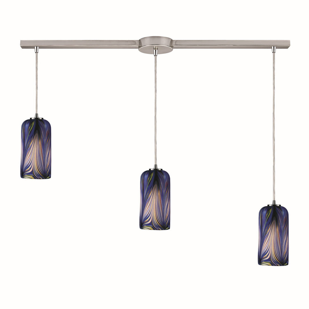 Elk Molten 544-3L-MO Pendant Light - Satin Nickel