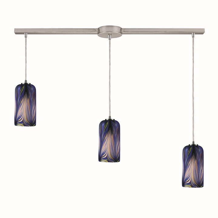 Elk Molten 544-3L-MO Pendant Light - Satin Nickel