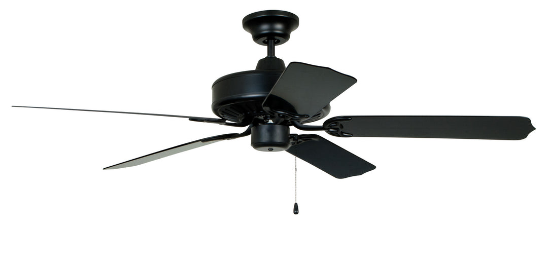 Craftmade Enduro Plastic END52MBK5P Ceiling Fan 52 - Matte Black, Matte Black/Matte Black/