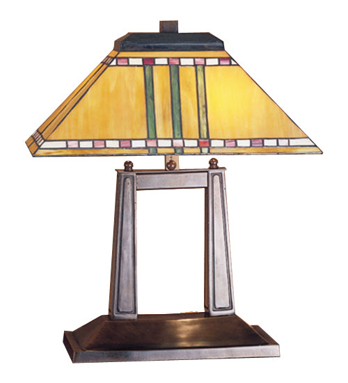 Meyda Tiffany Lighting 26004 Prairie Corn Two Light Table Lamp Lamp Bronze / Dark