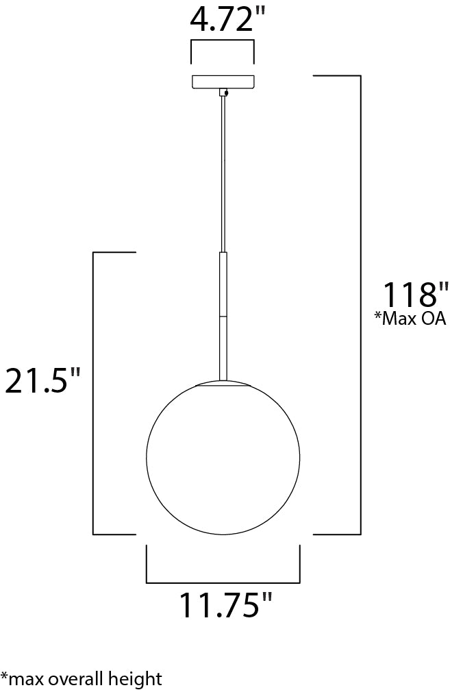 Maxim Vesper 26034SWSBRBK Pendant Light - Satin Brass / Black