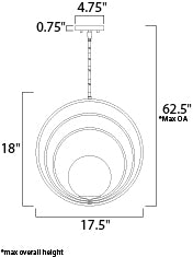 Maxim Coronet 26054SWSBR Pendant Light - Satin Brass