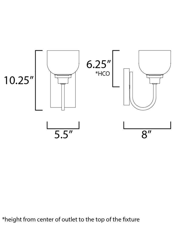 Maxim Swale 26061WTPC Wall Sconce Light - Polished Chrome